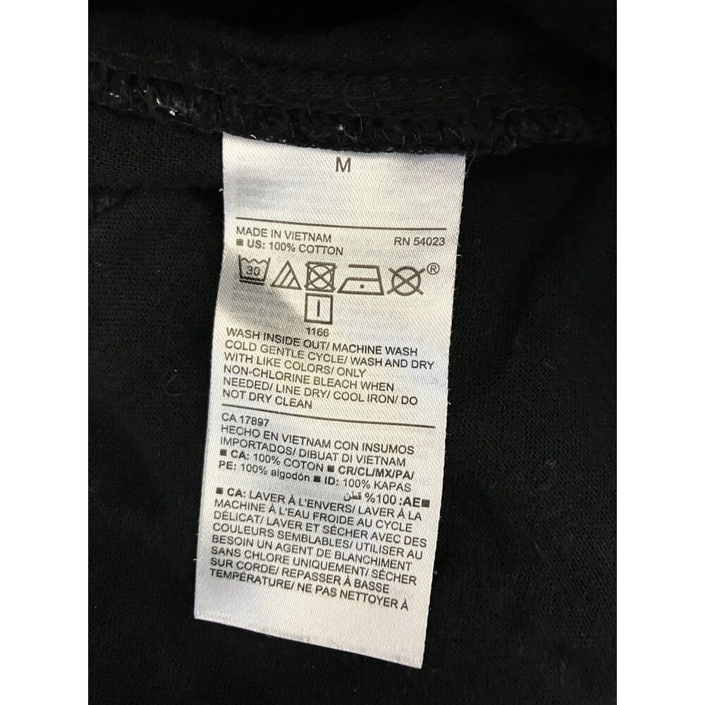 Old Navy Ankle Pants Women Black White Print Boho Size M - Picture 3 of 7